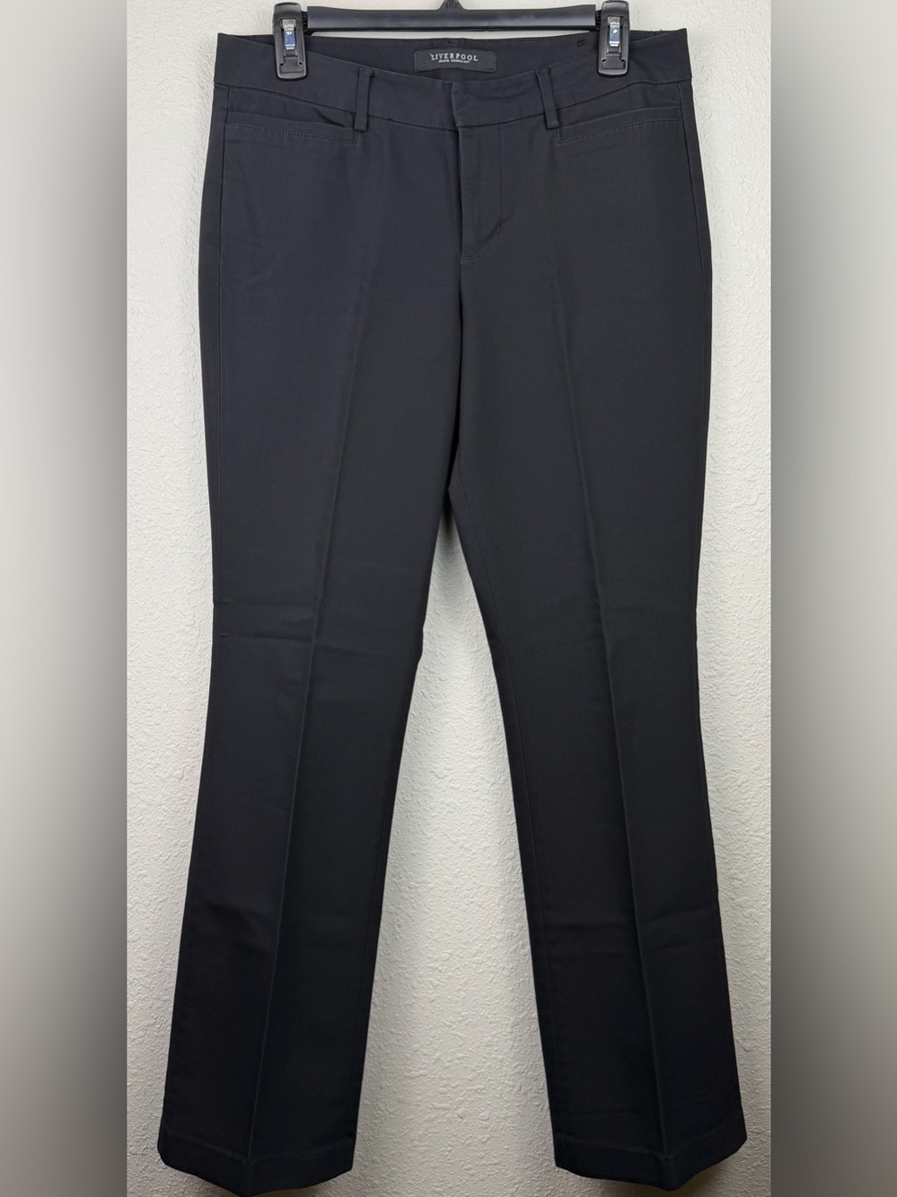 Liverpool Kelsey Mid Rise Straight Leg Career Dress Pants Black Women’s 8/29